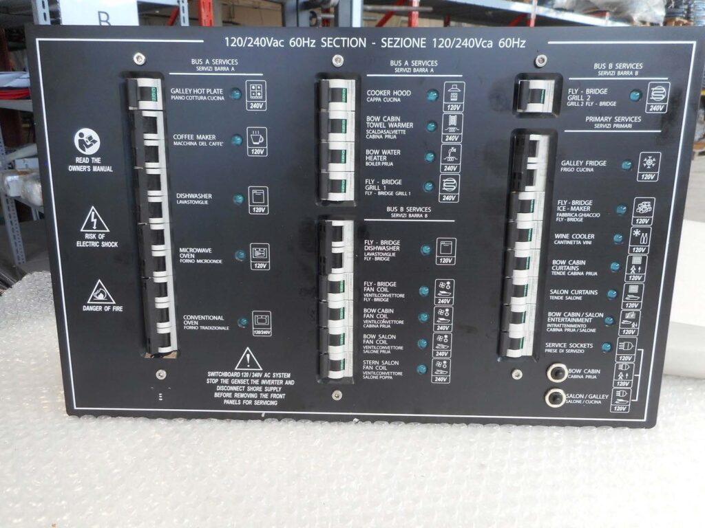 Quadro principale 120/240 Vac