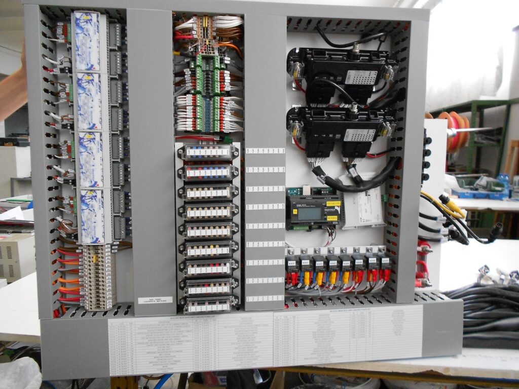 Quadro di distribuzione, vista interna